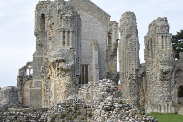 Binham Priory: ruins of a Benedictine priory in Norfolk, England, UK