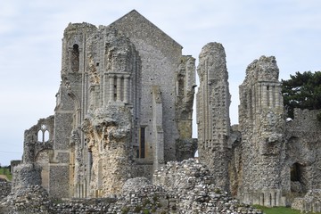 Fototapeta na wymiar Binham Priory: ruins of a Benedictine priory in Norfolk, England, UK