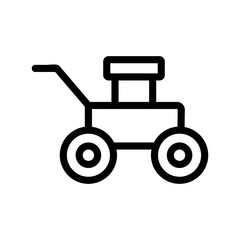 Cricket icon vector. Thin line sign. Isolated contour symbol illustration