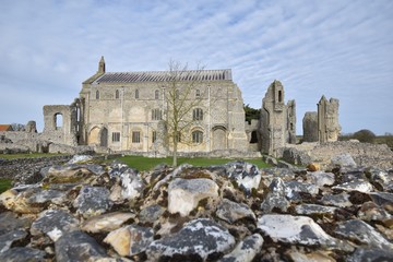Fototapeta premium Binham Priory: the ruins of a Benedictine priory in Norfolk, England, UK