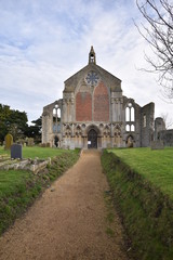 Naklejka premium Church of St. Mary and the Holy Cross: located amongst the ruins of Binham Priorty in Norfolk, England, UK