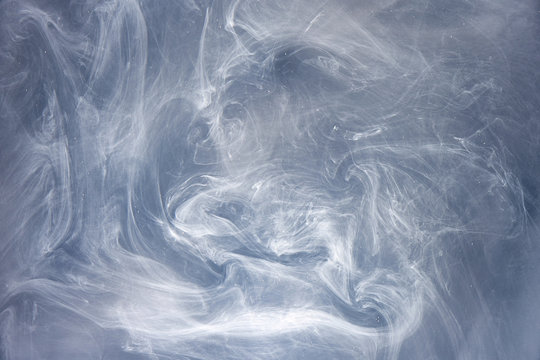 Abstract Gray Sky With Fog Clouds And Smoke Background