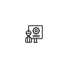 Software Engineer Configuration Icon, Logo, Vector