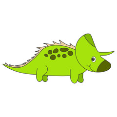 Dinosaur triceratops cartoon