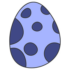 Spotted dinosaur egg cartoon