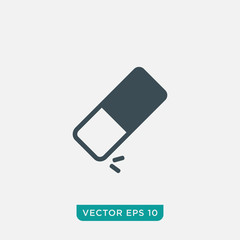 Eraser Icon Design, Vector EPS10