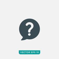 Question Icon Design, Vector EPS10