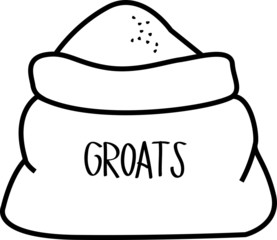 packaging groats icon, vector illustration.