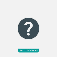 Question Icon Design, Vector EPS10