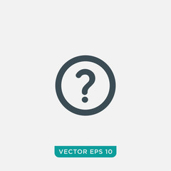 Question Icon Design, Vector EPS10