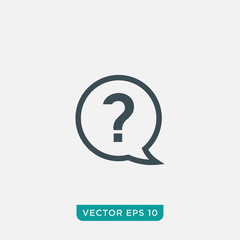 Question Icon Design, Vector EPS10