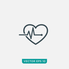 Pulse Icon Design, Vector EPS10