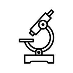 Microscope icon vector