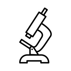 Microscope icon vector