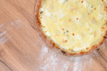 pizza with a variety of ingredients