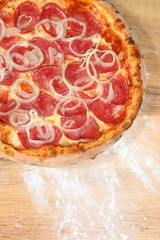 pizza with a variety of ingredients