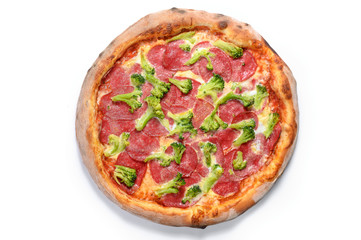 pizza with a variety of ingredients