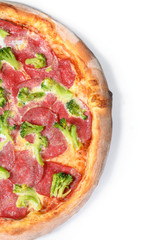 pizza with a variety of ingredients