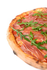 pizza with a variety of ingredients