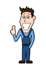 vector worker character