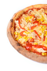 pizza with a variety of ingredients