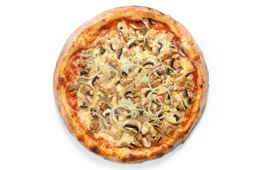 pizza with a variety of ingredients