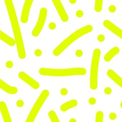 Vector abstract seamless pattern. Prints black lines and hand drawn points on a white isolated background. Design for wallpaper, textiles, web, social media wrapping paper, packaging, banner.