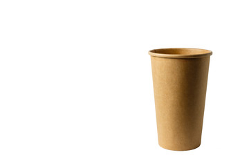 Cup of take-out coffee on a background