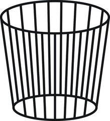 Garbage basket icon