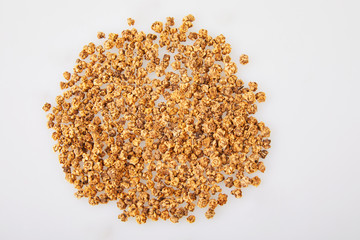 Dry beet seeds for sowing isolated on a white background. Agricultural concept