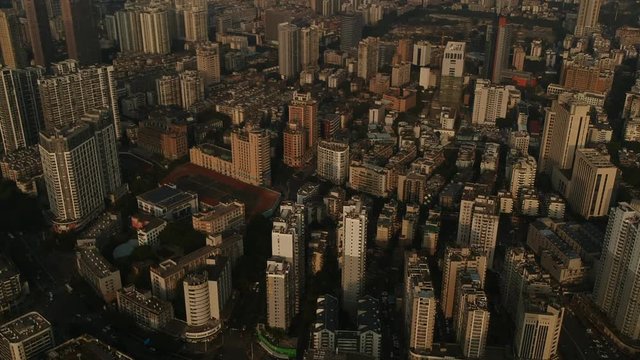 Aerial Asian Chinese Cities