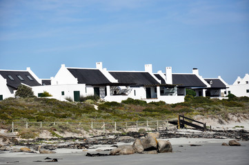 White washed beach houses