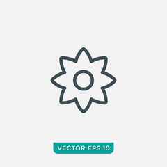 Flower Icon Design, Vector EPS10