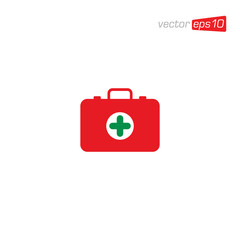 First Aid Kit Icon Design Vector