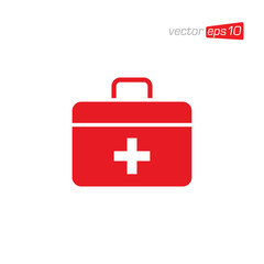 First Aid Kit Icon Design Vector