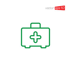 First Aid Kit Icon Design Vector