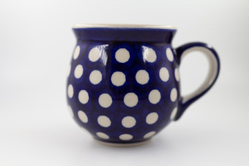 blue cup and saucer