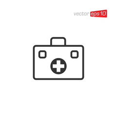 First Aid Kit Icon Design Vector