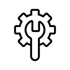 Automation icon vector. Thin line sign. Isolated contour symbol illustration