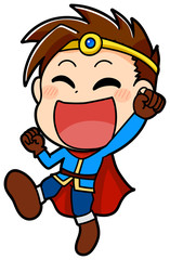 ガッツポーズ　勇者　かわいい　イラスト　キッズ　主人公　ゲーム