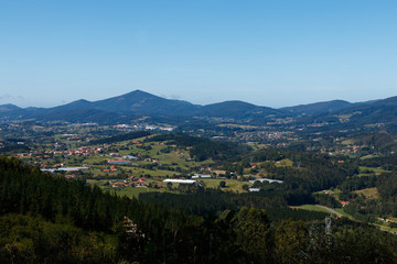 view of a valley in the basque country