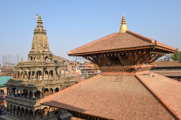 Fototapeta premium Temple of Durban square at Patan near Kathmandu on Nepal