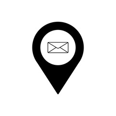 Post office or mail outline icon. Symbol, logo illustration for mobile concept and web design.