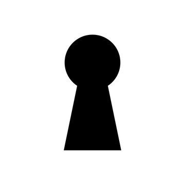 recommend clip art: Keyhole outline icon isolated. Symbol, logo illustration for mobile concept, web design and games.