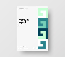 Amazing business presentation vector A4 vertical orientation front page mock up. Modern corporate report cover abstract geometric illustration design layout. Company identity brochure template.