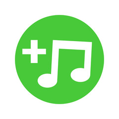 Music Plus Logo. Add Download Music Playlist