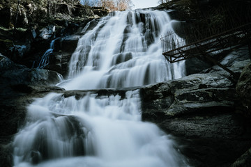 photos of rivers and waterfalls in natural surroundings