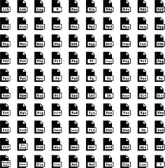 Pictogram file kit. Files extension set.