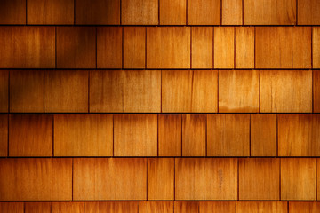 Warm wood small plates wall texture with shades