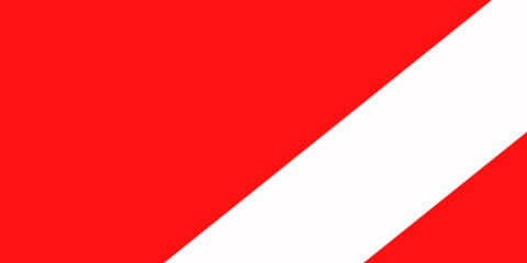 White stripe on red scene. Used in sign design, media, web, commerce.